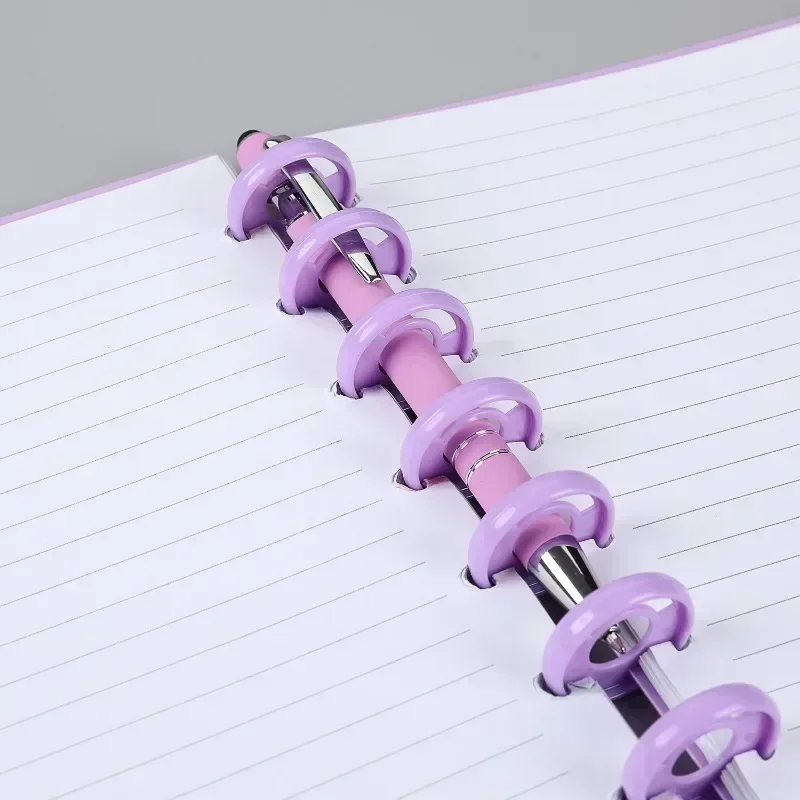 28MM100PCS extended CD binder, portable pen binding CD DIY notebook planner scrapbook binding.