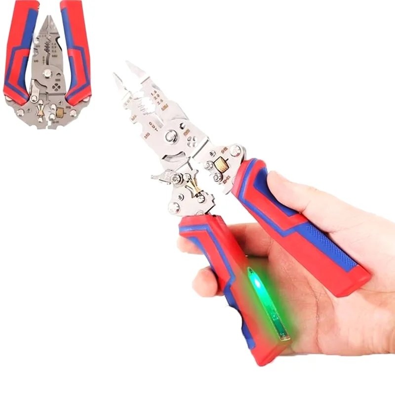 وظيفة قياس الكهرباء A64Z قادرة على، 9 في 1 متعريات الأسلاك ترقية متجرد الأسلاك متعددة الوظائف، للتجريد والعقص #3