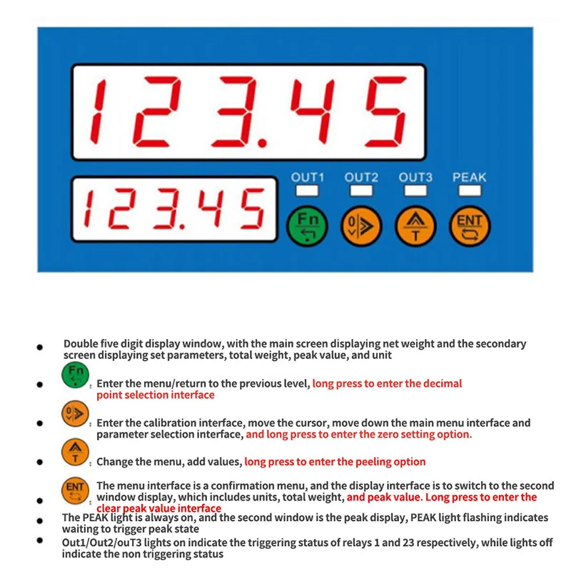 S Type Weighing Sensor Weight Sensor Load Cell +load Cell Indicator display 100kg 200kg 300kg 500kg 2000kg 1 Ton 2T Biosensor