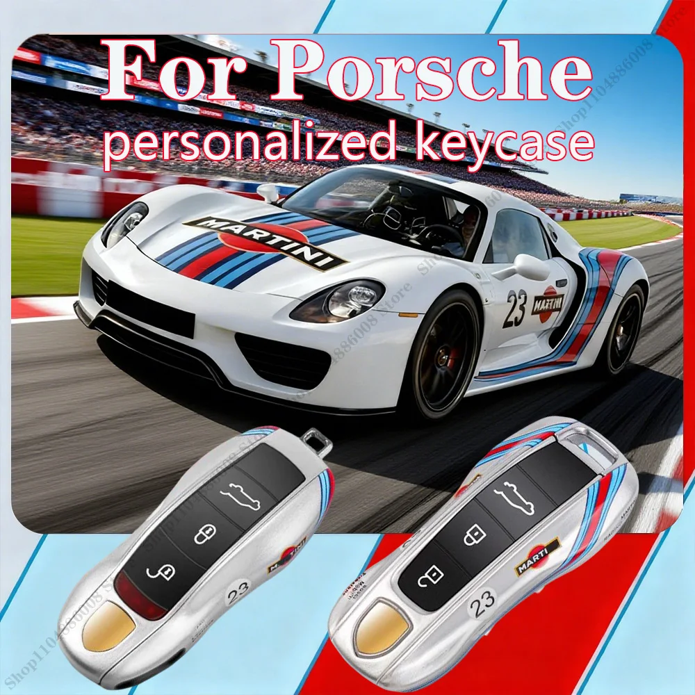 

Car martini key case protective shell remote control fob cover For Porsche Panamera Cayenne Macan 718 Cayman Boxster 911 Taycan