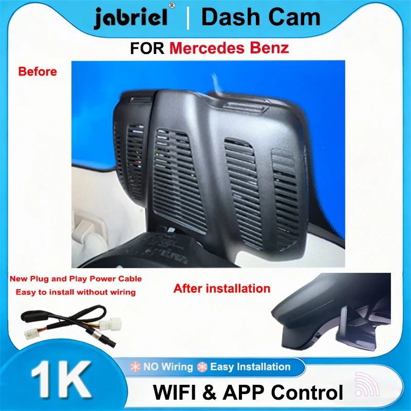 

Jabriel For Mercedes Benz CLS350 CLS350d CLS450 CLS420d CLS400d 2020 2021 2022 For Mercedes C257 Car DVR 1K 1080P Wifi Dash Cam