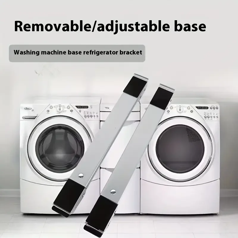 

2pcs Base Raised Mobile Roller Bracket Wheel Washing Machine Stand Movable Refrigerator Bathroom Home Kitchen Accessories