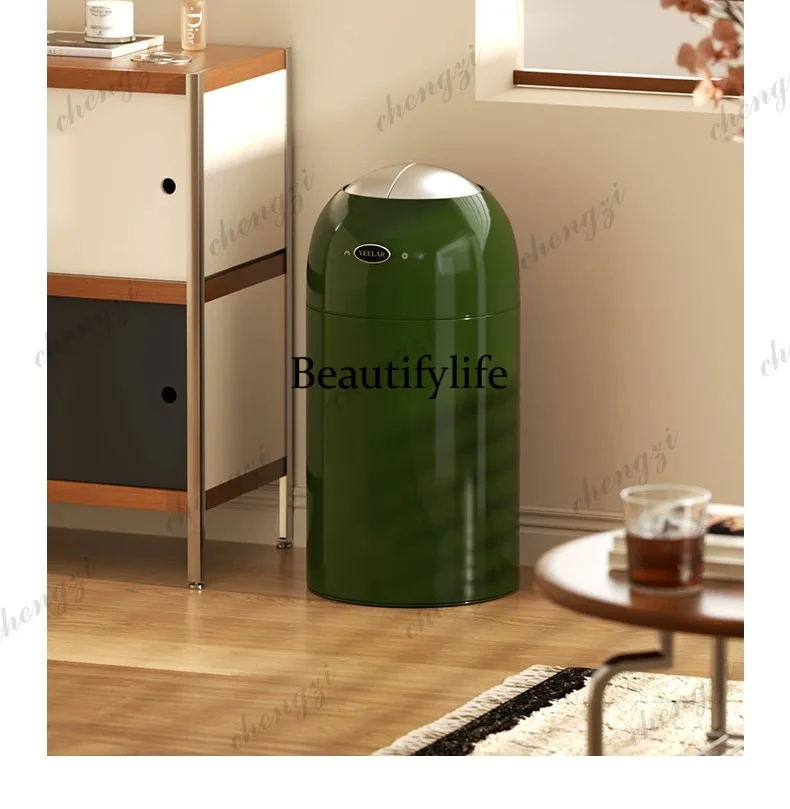 Trash can home use, intelligent induction living room, high-end high-value, fully automatic and simple with cover