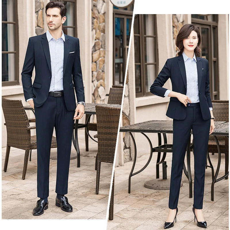 Unisex Professional Suit Set, Work Uniform, Black Suit, Sales Department, Bank, Teacher, 4S Store, Suit for Sale