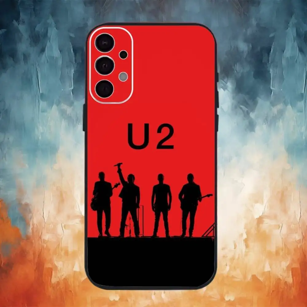 Чехол для телефона U-2 Band с или без тебя для SamsungS25,24,21,22,23,30,Ultra,20,Plus,Fe,Lite,Note,10,9,Soft Black Cover