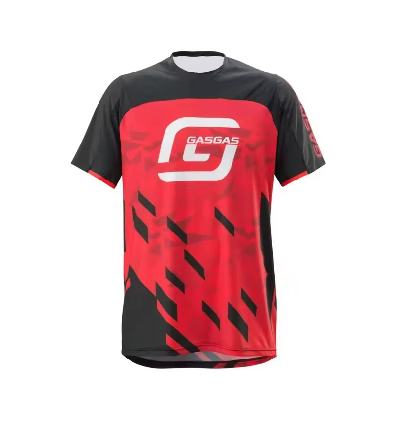 

GasGas Women Motorcycle Sports Shirt Women Bicycle T-shirt Description Off Road Motorcycle Mountain Bike Outdoor Short Sleeve