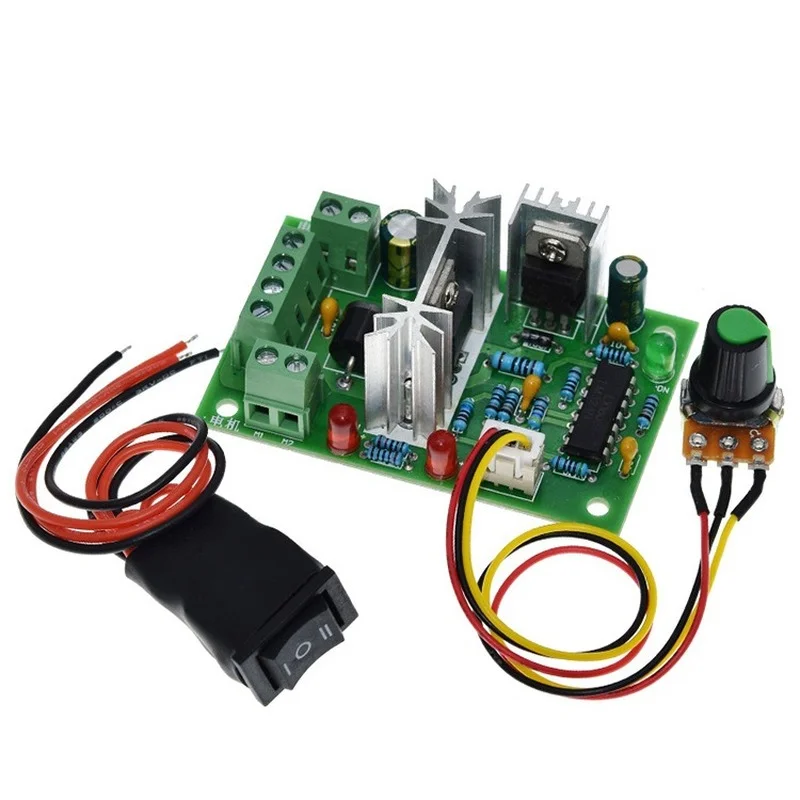 CCM2 10-30V DC Motor Speed Controller Reversible Switch 120W PWM Adjustable motor speed regulator