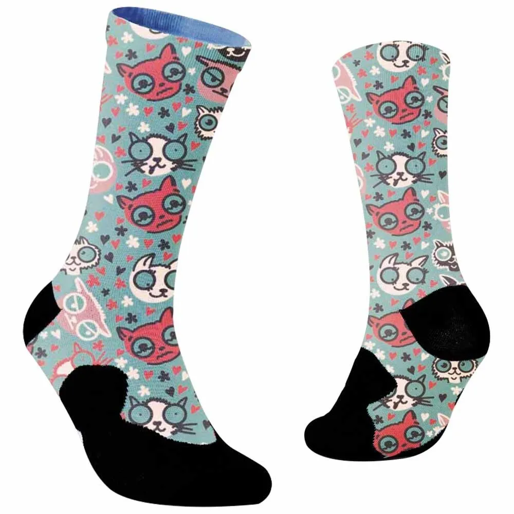 Hip hop Cool Socks astronaut geometric Men Women's socks christmas socks New