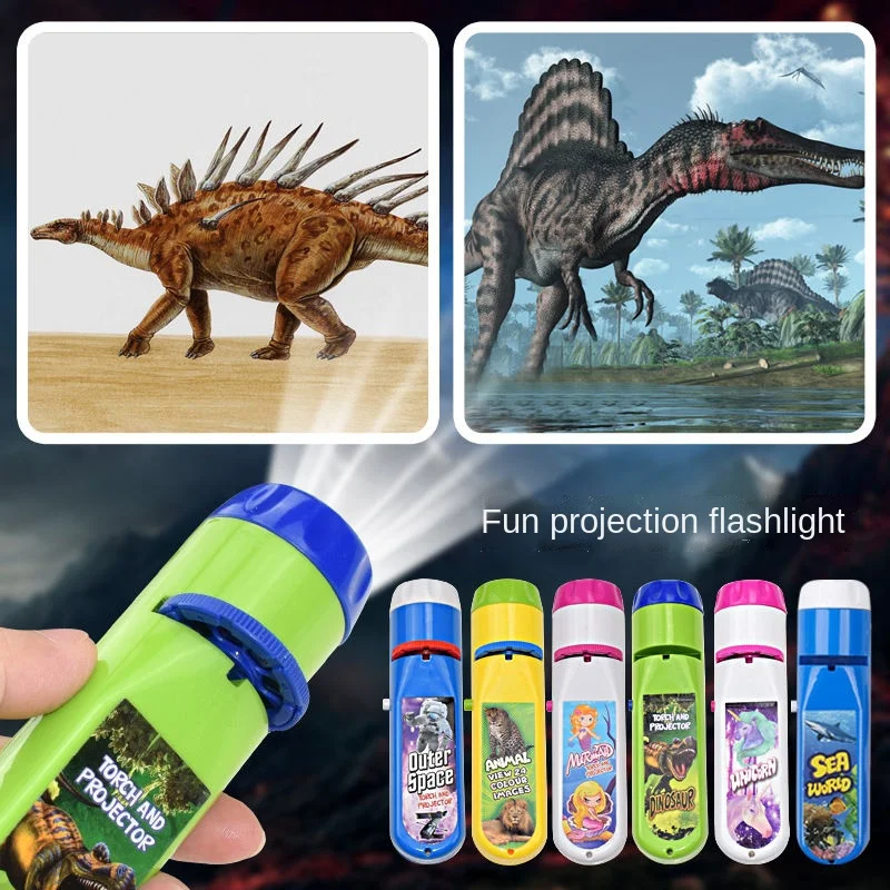 

Homhi Dinosaur Child Projector Flashlight Led Lamp Kids Toys Night Light Children Veilleuse Sence Projector Toy Lampara HNL-202