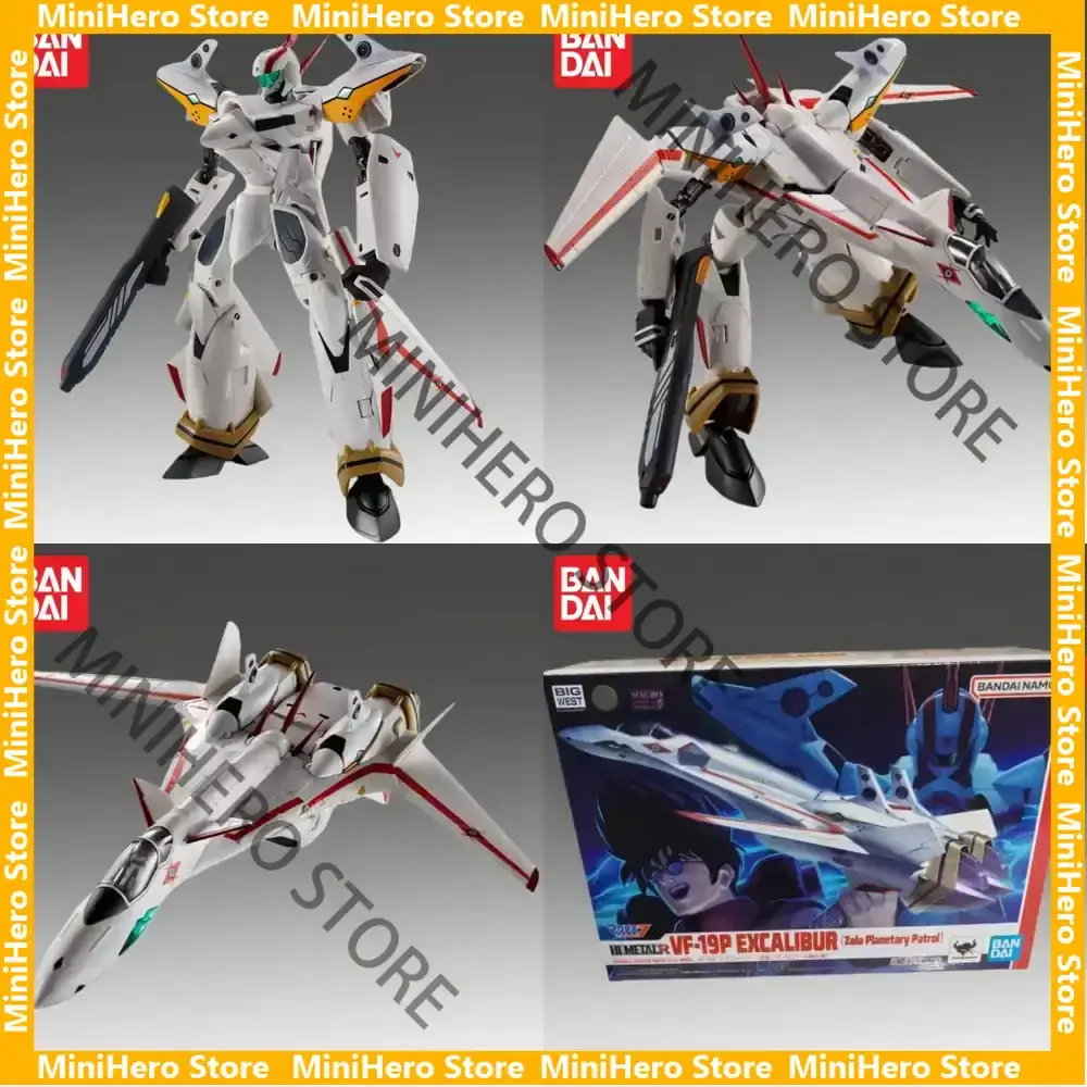 

In Stock Bandai Original Macross VF-19P Action Figure Diecast Metal 1/60 Display Collectible