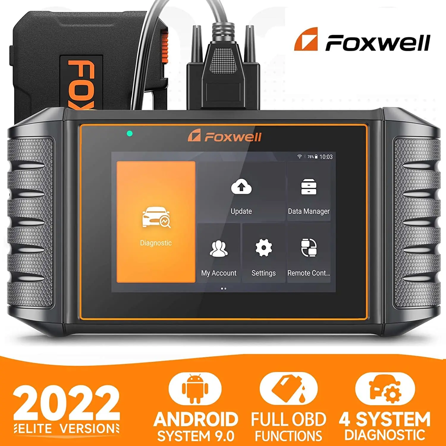 

Foxwell NT706 4 System Full OBD2 Automotive Diagnostic Tool obd2 Scanner ABS SRS Engine AT Scan Tool Battery Test Free Update