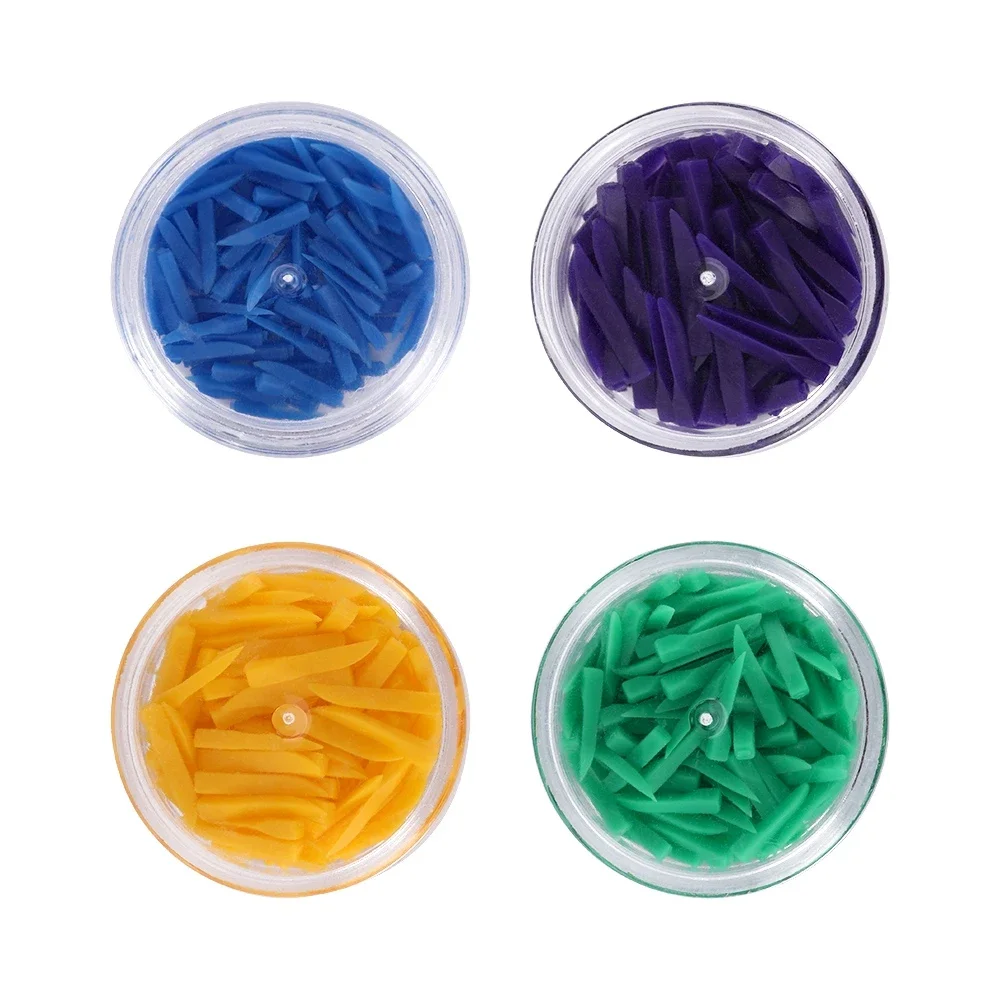 

100 шт./кор. одноразовые стоматологические клинья, клинья для зазора между зубами, пластиковые стоматологические лабораторные инструменты, стоматологические инструменты, принадлежности для стоматологии, 4 цвета