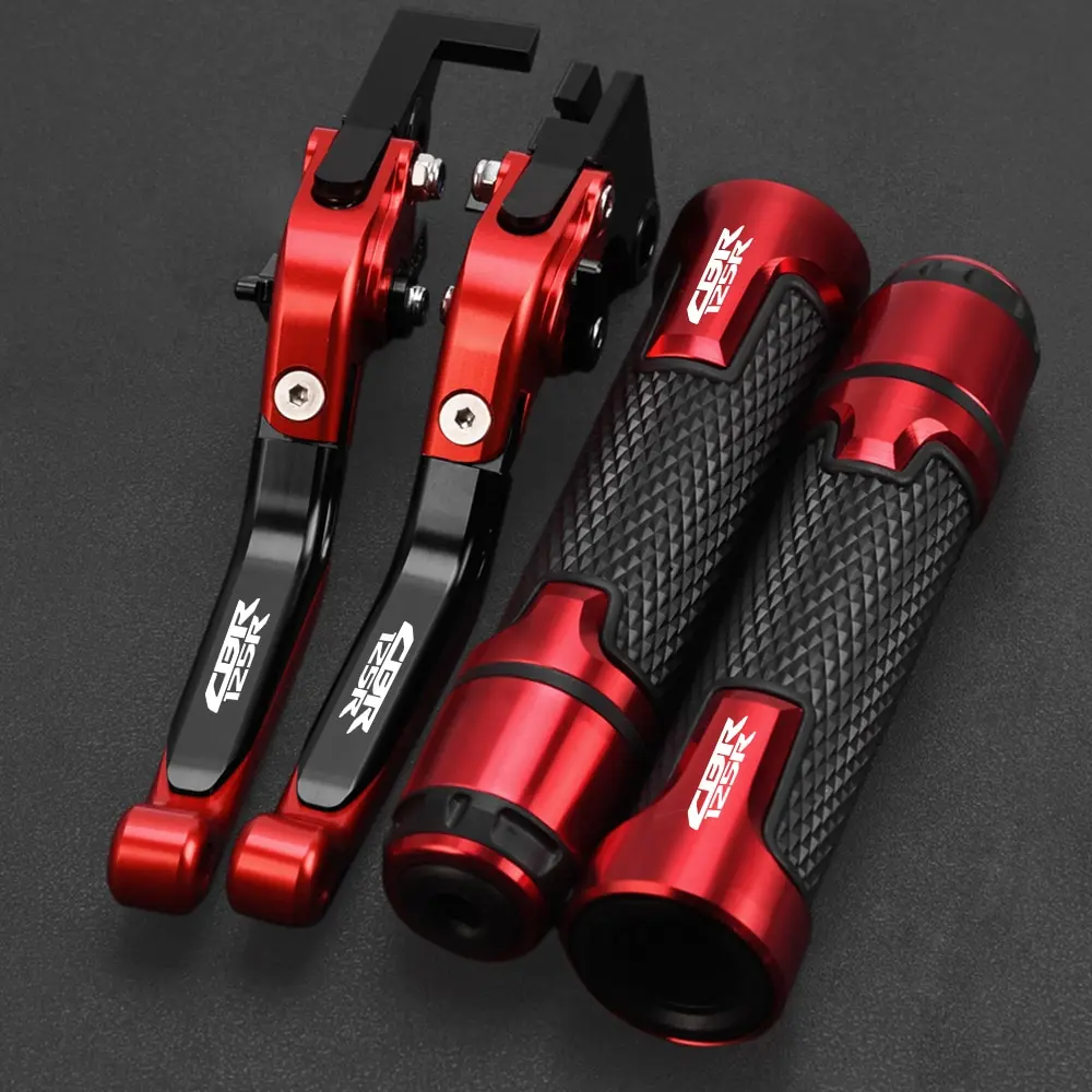 

Motorcycle Aluminum 2004-2010 2009 2008 2007 Adjustable Brake Clutch Levers Handlebar Hand Grips Ends FOR HONDA CBR125R CBR125 R