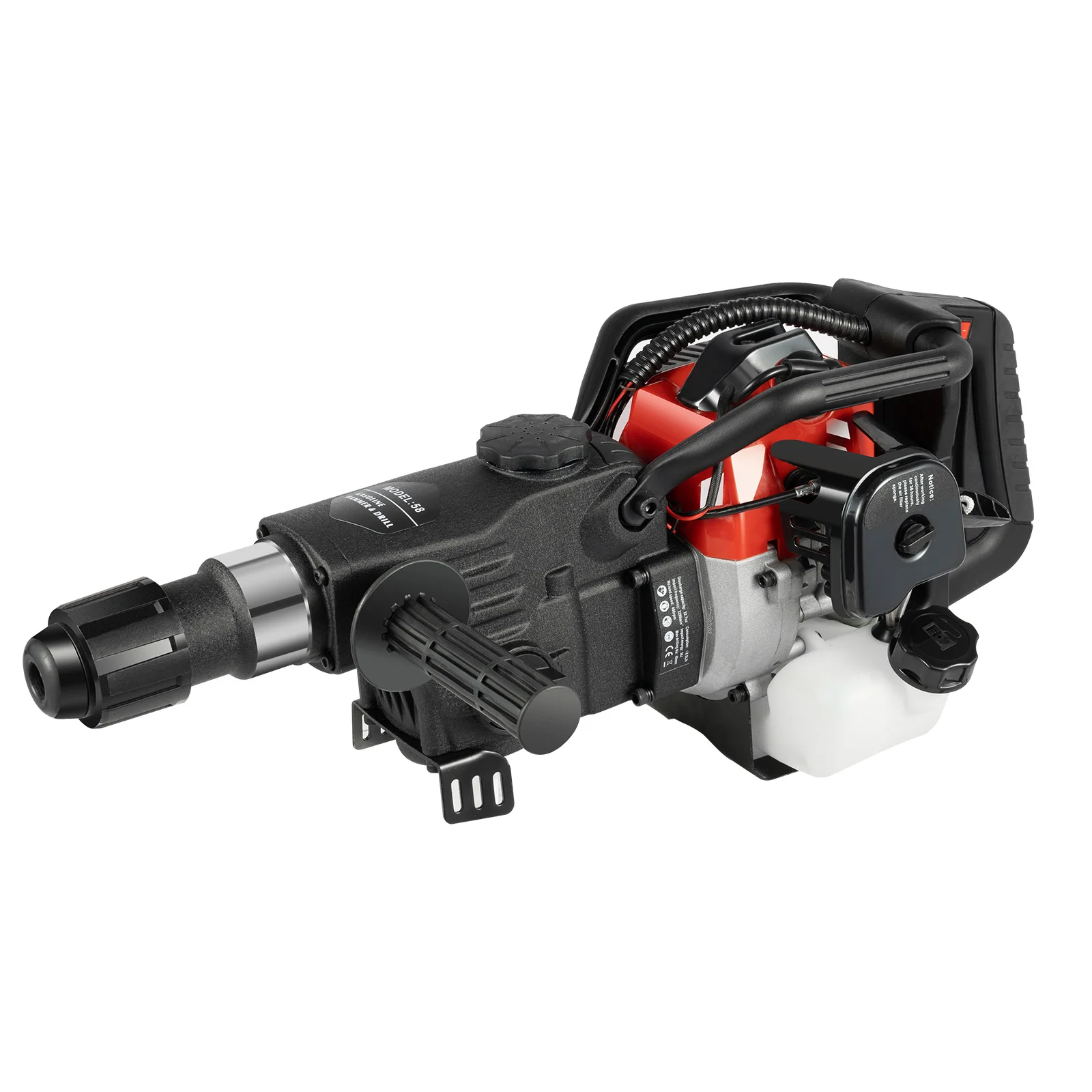 

Бензиновый отбойный молоток 33CC с 2-тактным двигателем для нарезки швов в грунте, разрушения камня, бурения стен