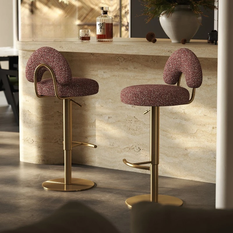 Modern Design Bar Chair High Kitchen Island Computer Bar Chair Ergonomic Elegant Vintage Retro Taburete Alto Balcony Furniture