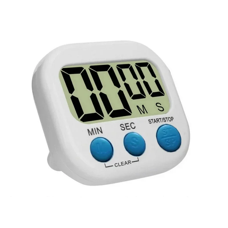 LCD Digital Kitchen Timer Magnetic Cooking Count Down Up Clock Large Display Clear Loud Alarm Home Accessories