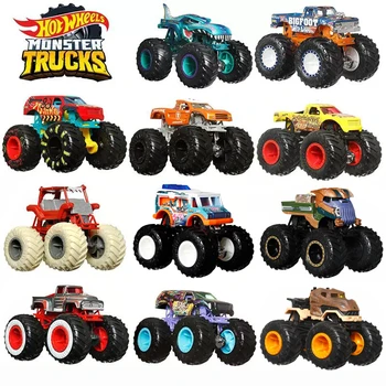 Hot Wheels Monster Truck 1:64 Scale Die-Cast Truck Off-Road Vehicle Tyrannosaurus Rex Godmario Mario Boys Toys Car Model FYJ44