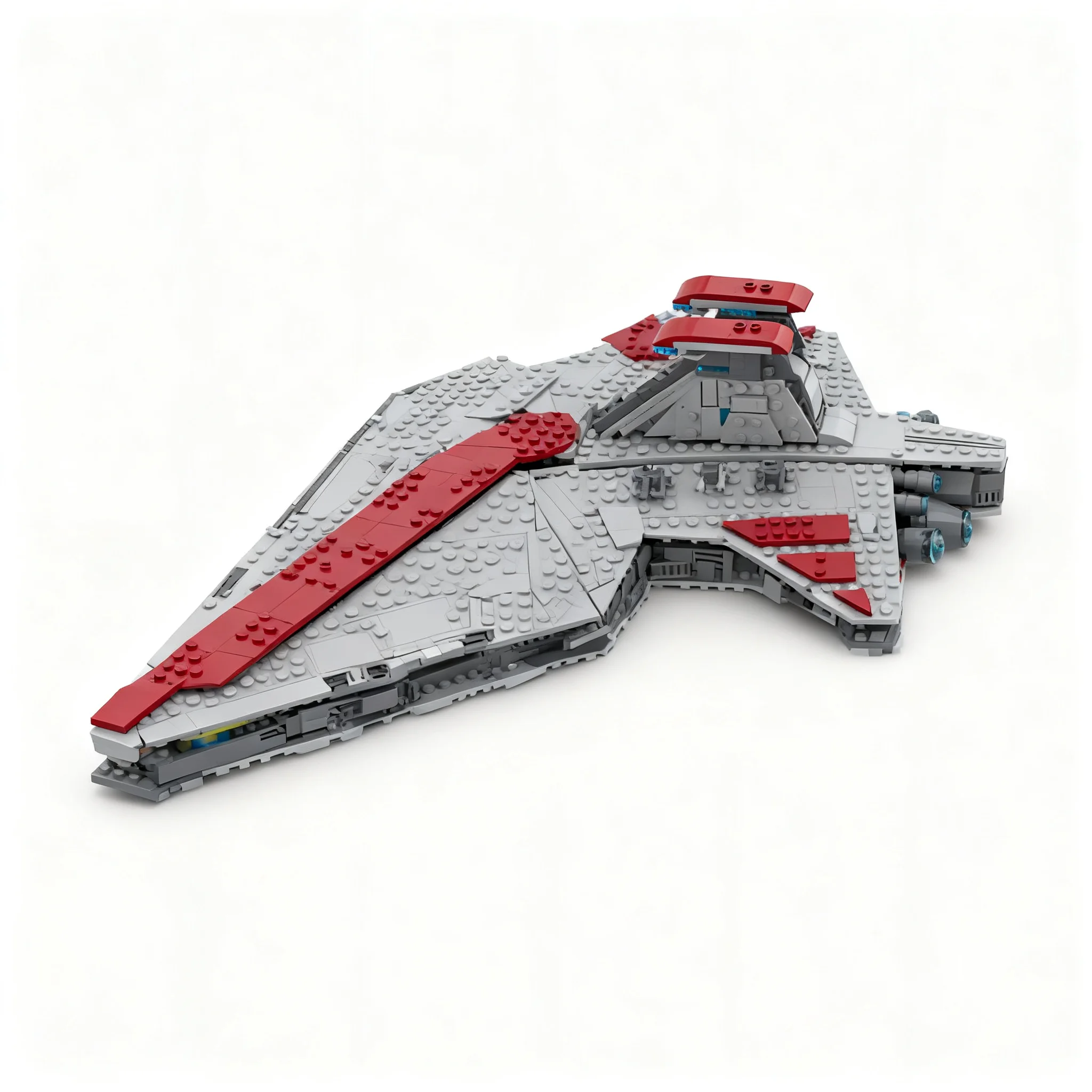 857pcs MOC Venator-Class Attack Cruiser Alternate Build Using Venator Star Battle Model Building Blocks Toy Creative Idea Craft