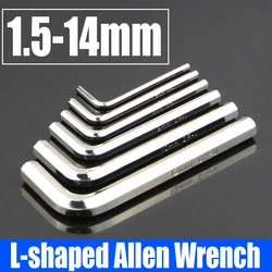 1-20PCS Metric Allen Wrench 1.5mm-14mm Hex Key HRC52 CR-V Hexagon Allen Key Wrench L-shaped Spanner For Bicycle Repair Tool