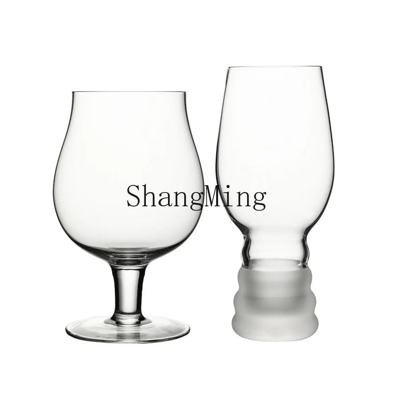 

PYH Creative Beer Cup Bar Thickened Craft Brewing Personalized Threaded Waist Draft Beer Cup Household Large Capacity