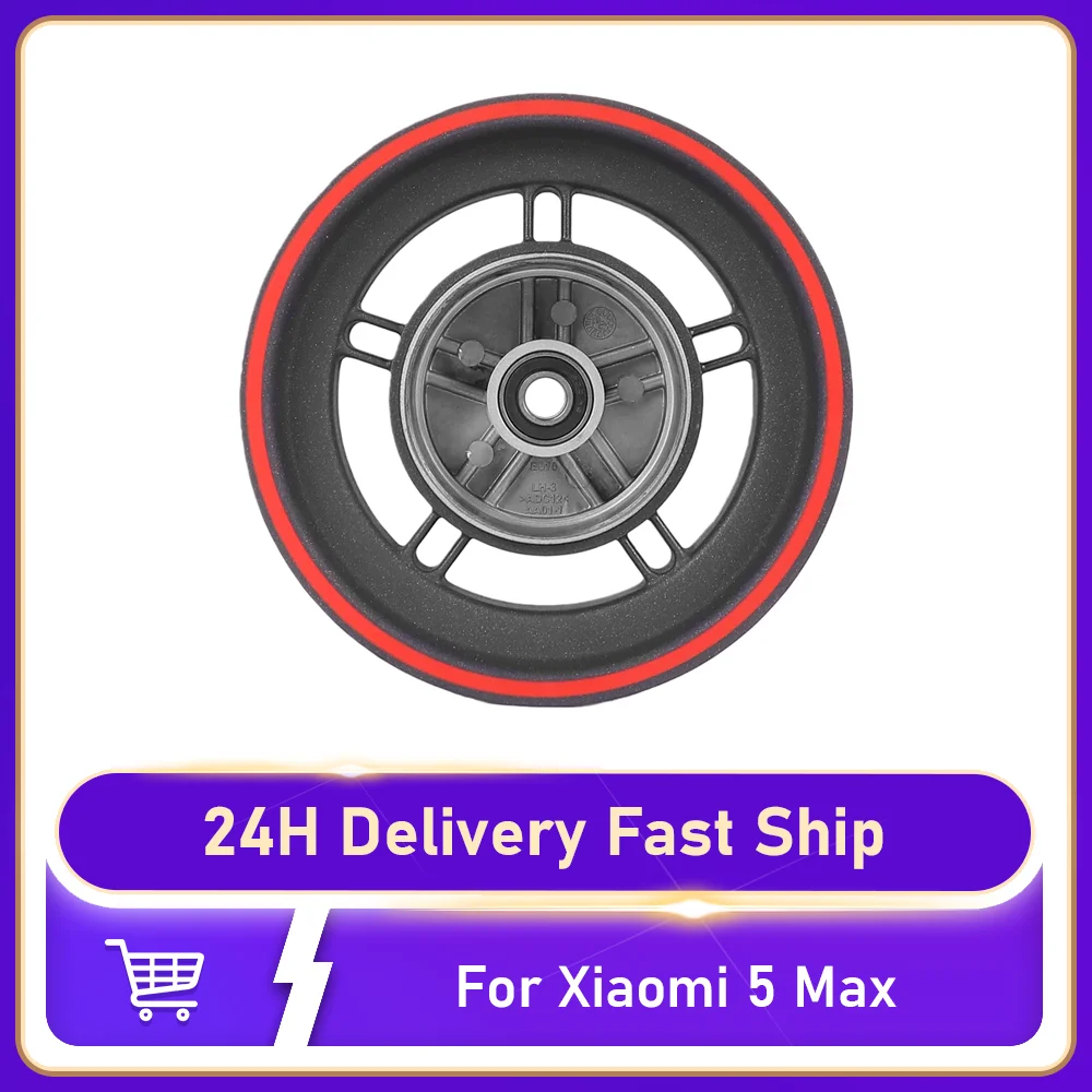 

Kickscooter Aluminum Alloy Front Wheel Hub Rim for Xiaomi 5 Max 10 Inch Wheel Hub Replacement Electric Scooter Accessories Parts
