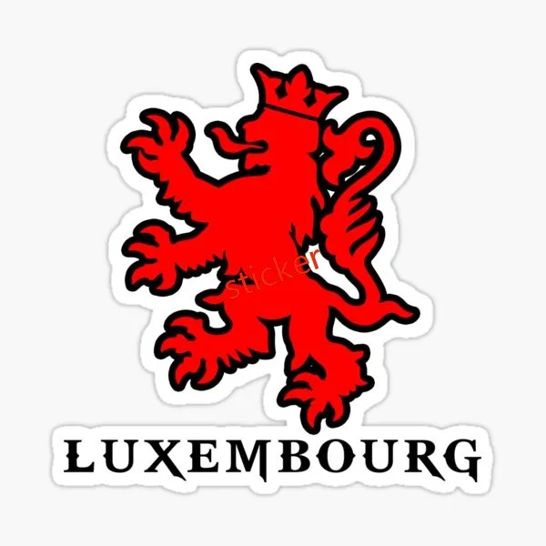 

Luxembourg Car Sticker Waterproof Motorcycle JDM Decal Personality Hentai Car Accessories