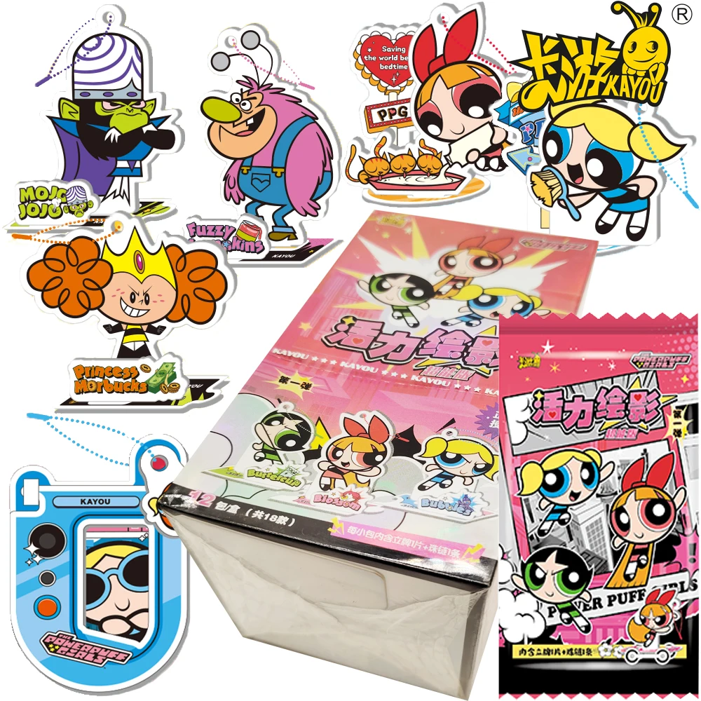 KAYOU الأصلي الفتيات Powerpuff ACG حامل الشكل الاكريليك نموذج لطيف شخصية كرتونية الحلي جمع العصرية اللعب الهدايا #1