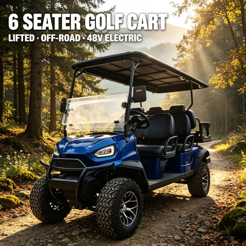 Customizable 4-Seater Electric Golf Carts and 6-Seater Electric Sightseeing Vehicles for Sale