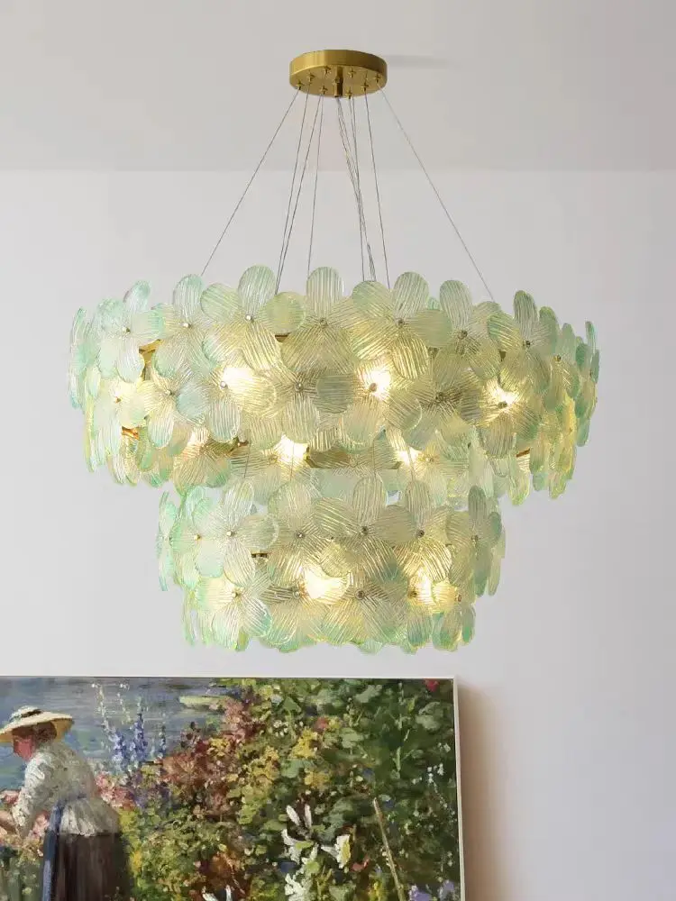 

Modern Art Deco Glass LED Chandelier Pendant Light for Dining Room Living Room Home Interior Decor Indoor Ceiling Hanging Lamp