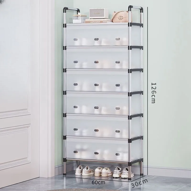 HYS simple dust-proof shoe rack multi-layer household shoe cabinet multi-layer shoe rack at the entrance of the dormitory