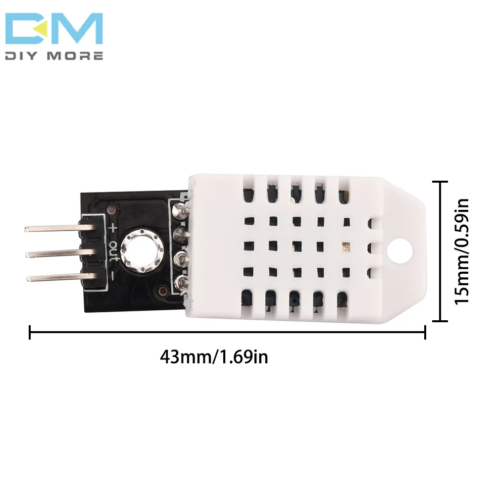 Digital Temperature and Humidity Sensor Module DC3.3-5.5V DHT22/AM2302  Stable Performance For Arduino Electronic Practice DIY