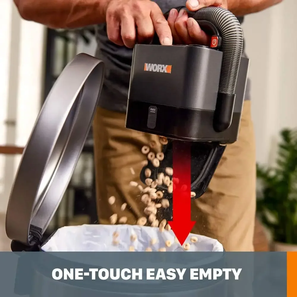 WORX WX030L.9 20V Power Share Cordless Cube Vac Aspirador compacto, somente ferramenta nua, preto