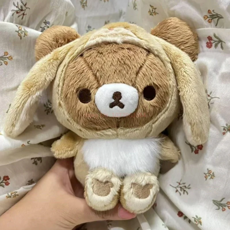 Japanese Cute Rilakkuma Anime Doll Rilakkuma Chui Rabbit Kawaii Bear Brother Anime Surrounding Bedroom Toys