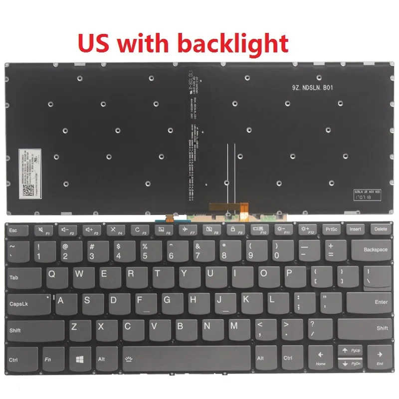 Laptop Keyboard For Lenovo IdeaPad 330S-14 330S-14IKB 330S-14AST S340-14 S340-14IWL S340-14API S340-14IIL Russian/US/UK/Spanish