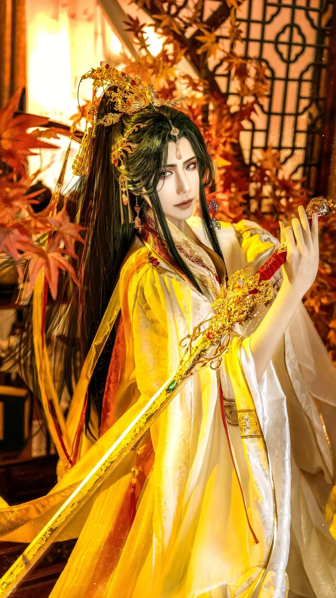 Heavenly Officials Bless The Crown Prince Joy God Xie Lian Cos Feather Que Peacock Cosplay Costume Han Fu Halloween Cos Han