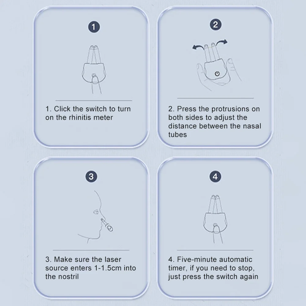 スマート鼻腔光線療法デバイス 赤外線療法鼻腔デバイス 慢性鼻炎/かゆみ/鼻水ケア 鼻水・くしゃみ対策