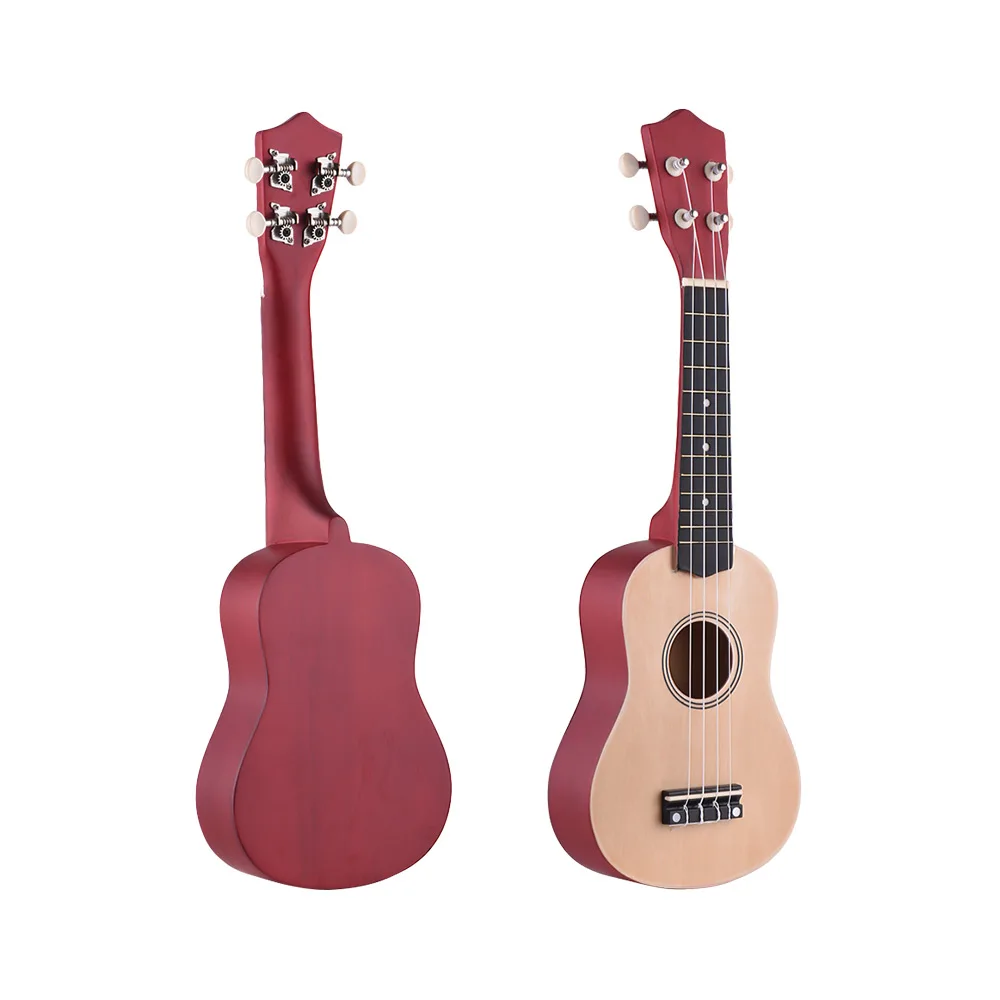 21 Inch Colored Acoustic Soprano Ukulele Ukelele Uke Kit Basswood with Carry Bag Uke Strap Strings Picks Tuner