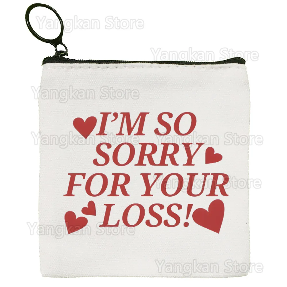 

I'm Sorry for Your Loss Sabrina Carpenter Please Key Bag Classic Printing Zipper Storage Bag Customized Print