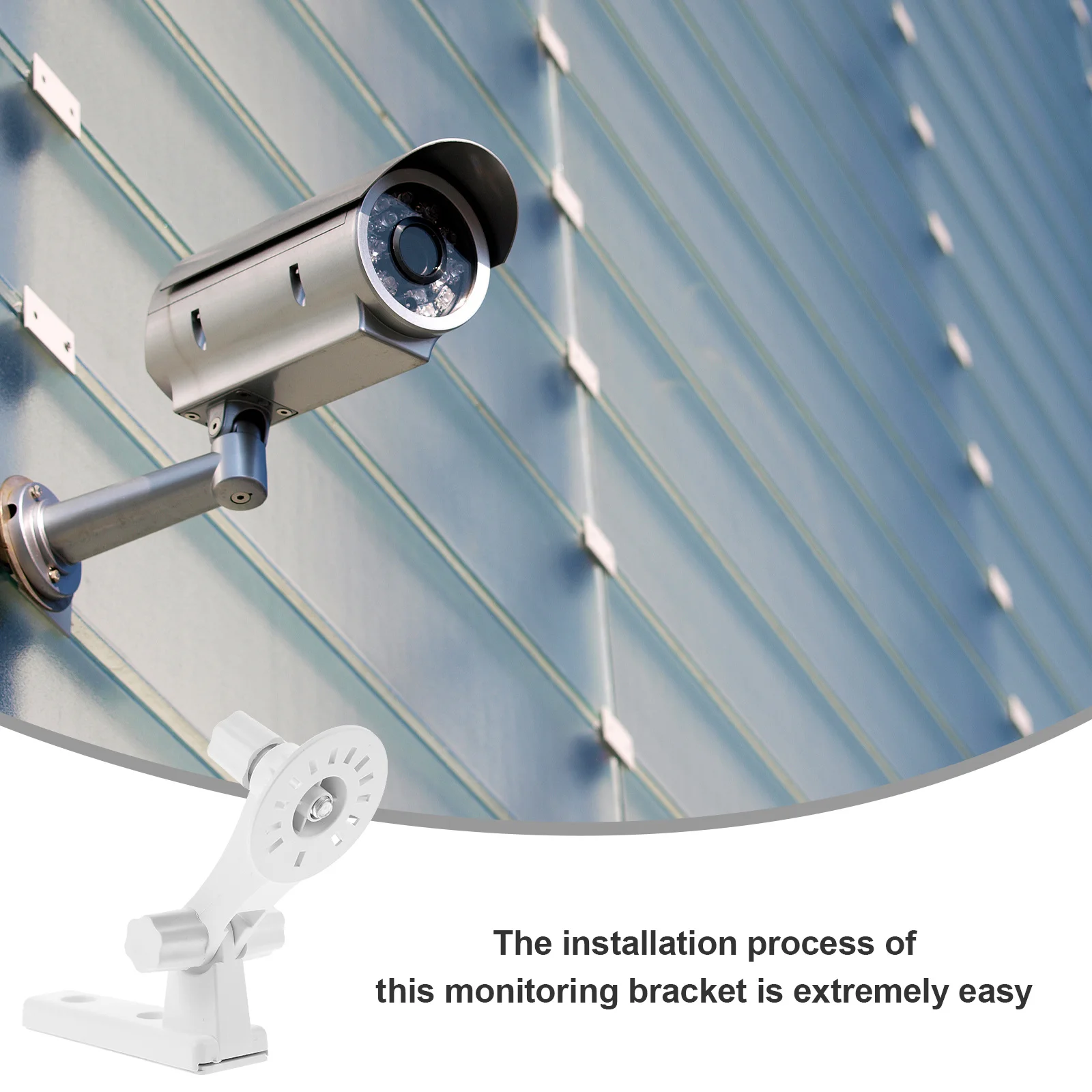 

Non-Drilling Monitor Bracket Adjustable ABS Rotatable Wall Mount Security Camera Stand Holder Monitor Camera Stand