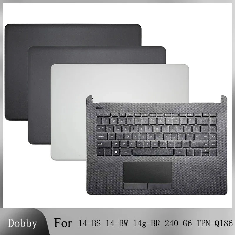

Original New For 14-BS 14-BW 14g-BR 240 G6 TPN-Q186 Laptop LCD Back Cover Keyboard Palmrest Upper Cover Case Grey Black Shell