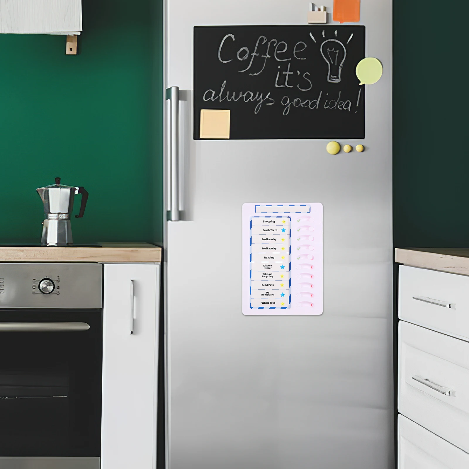 Chore Chart Erasable Self Discipline Tracker Refrigerator Whiteboard Attachment Household Reminder Multi Functional