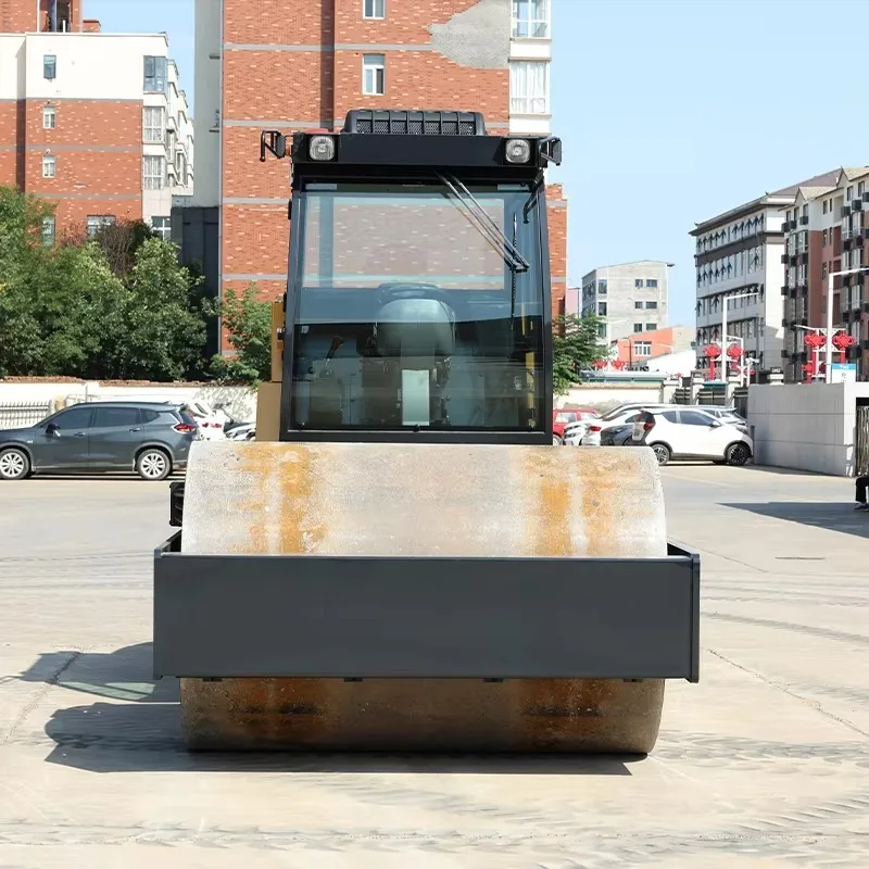Road Roller Smooth Wheel 2-8Ton Vibratory Soil Compactor Clay Sand Heavy Duty Hydraulic Customizable Equipment