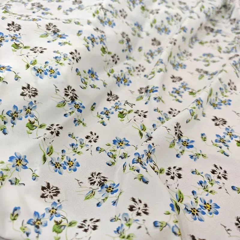 Printed Fabric Imitation Crepe Cloth Fashion Runway Clothing Dress Apparel Sewing Fabric Cloth for By The Meter Diy Material