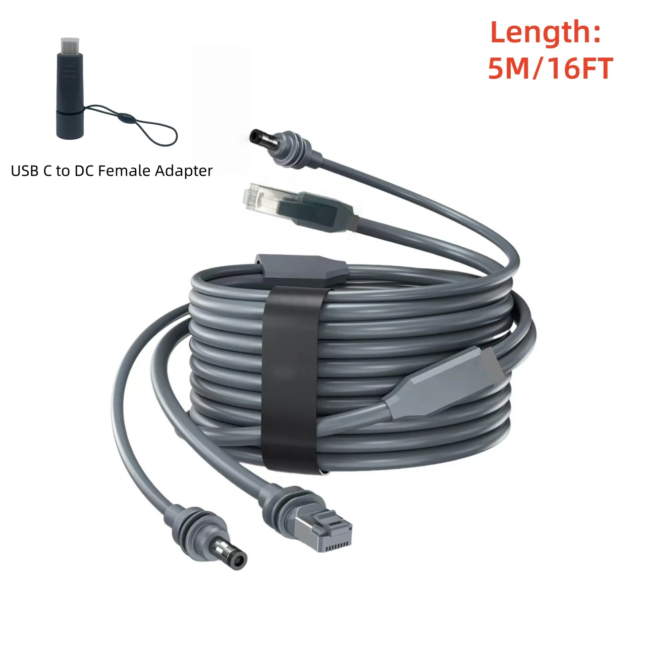 Voor Starlink Mini 2in1 Kabel DC naar RJ45 Ethernet Man Vrouw Kabel 5A Snelle Oplaadkabel 1000 mbps Snelheid waterdichte Kabel