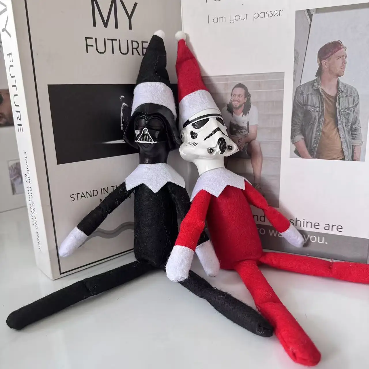 2025 nueva muñeca elfo de Navidad Mini juguete Poseable pequeño elfo mesa de árbol de Navidad decoraciones para el hogar adornos de Navidad regalo para niños