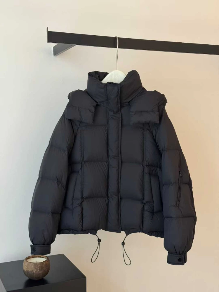 90% pato branco puffer casaco de inverno novas mulheres parkas na moda lazer com capuz quente grosso para baixo jaqueta feminina outerwear streetwear