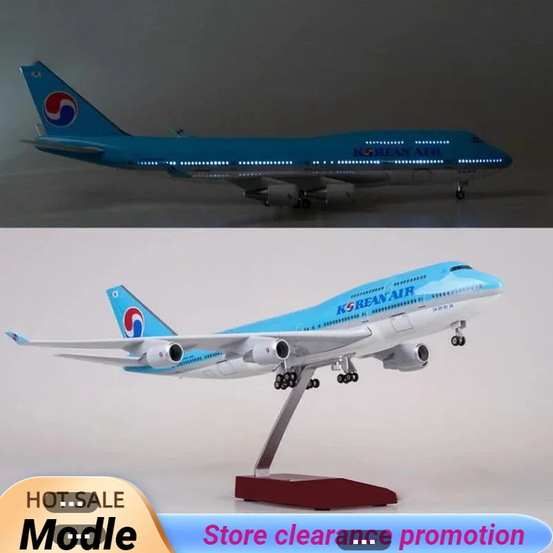 

New 1/150 47CM Airplane B747-400 Aircraft n International Airline Model Light Diecast Plane Airliner Collection Toys Home Decor