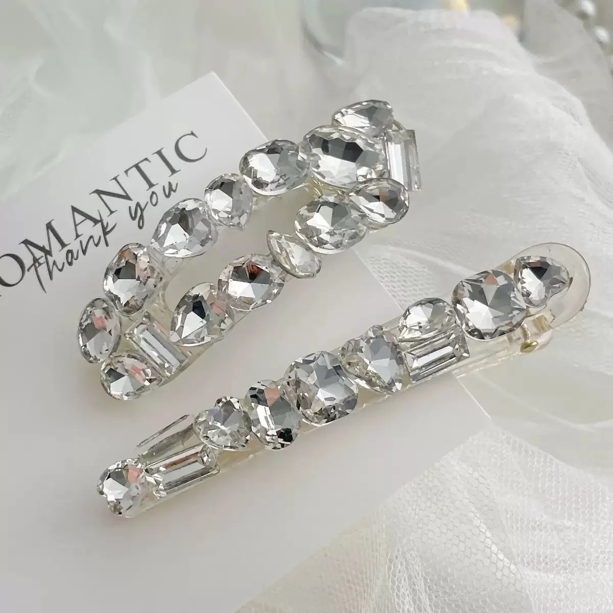 Leichter, luxuriöser, superglänzender Diamant-Haarnadel-Haarschmuck für Frauen – Detail 5