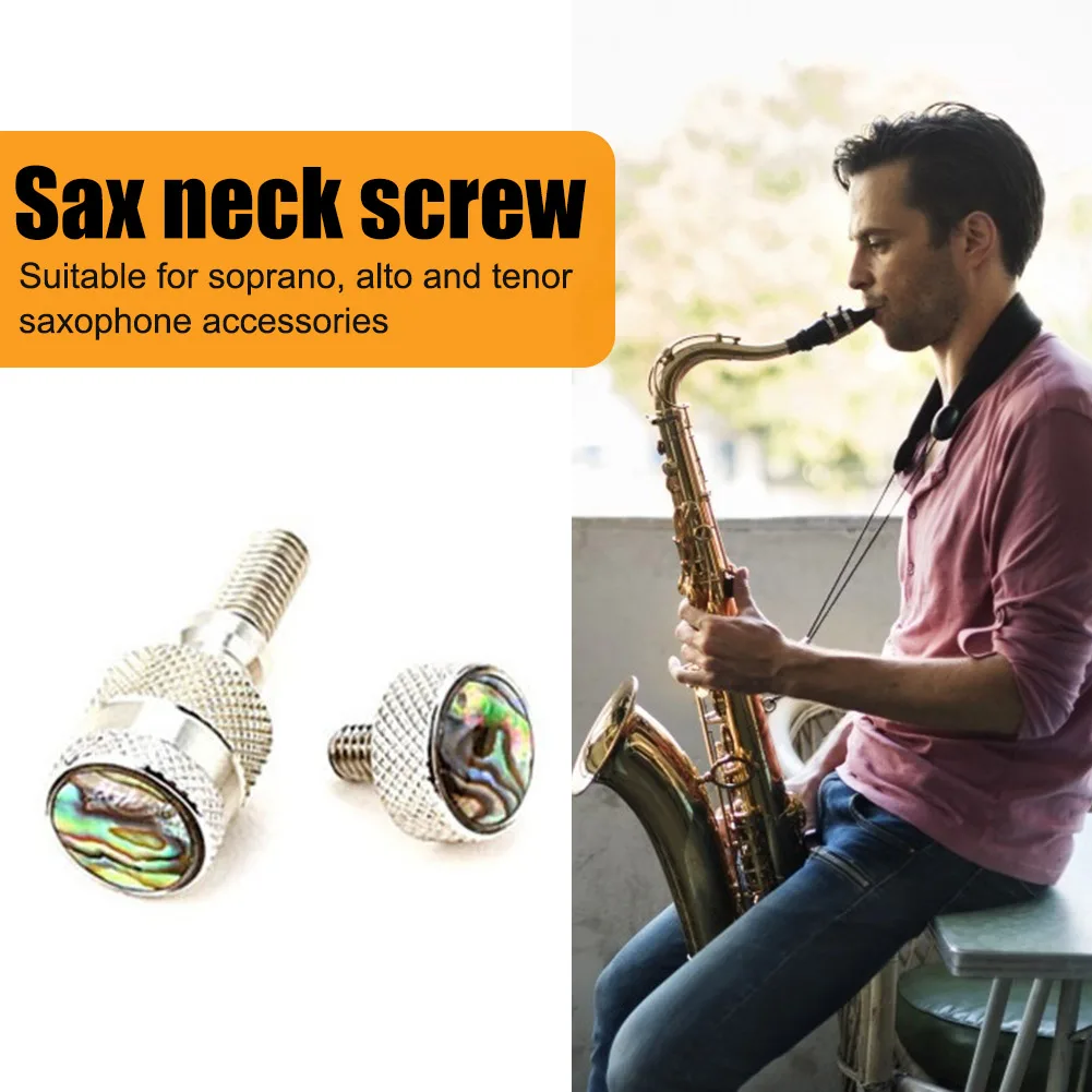 Sekrup Leher Saksofon Penerima Leher Saksofon Profesional Sekrup Pengencang Aksesori Instrumen Musik Tiup Kayu