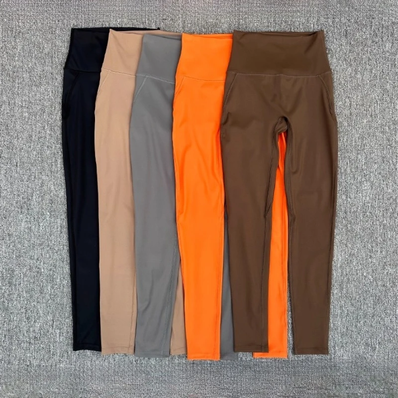 

Mileegirl Built-in Liner Women Yoga Pants Back Pocket Sports Leggings Quick Dry Gym Fitness Tights Hip Lift Workout Running Pant